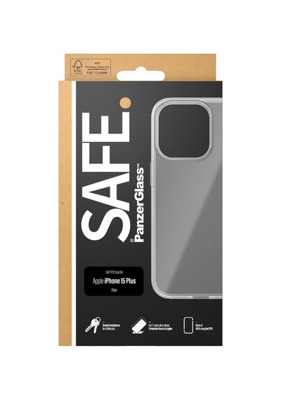 Safe. By Panzerglass Tpu Case Apple iPhone Uyumlu 15 Plus