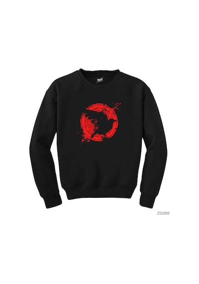 Vikings Ragnars Raven Siyah Sweatshirt
