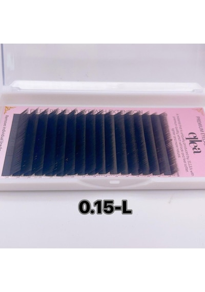 Ellea Mix Koyu Kahverengi İpek Kirpik 0.15 Kalınlık L Kıvırım 8-12 Mm