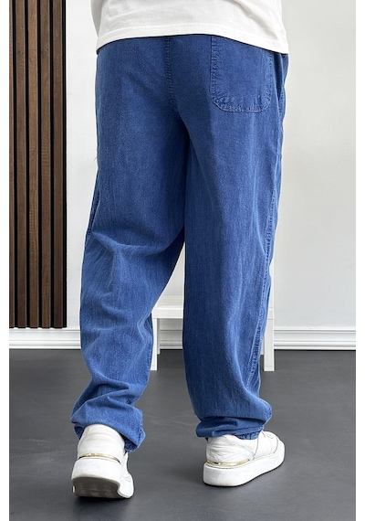 Edwoxmen Erkek Baggy Kalıp Pantolon Mavi Edw130-mavi Mavi