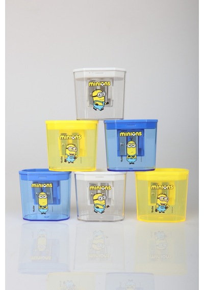 X Dekomus Lisanslı Minions 2 Adet Çift Bıçaklı Kalemtraş Diğer