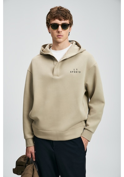 Lufian Road Erkek Sweatshirt Açık Bej Açık Bej 112030180100570 Açık Bej