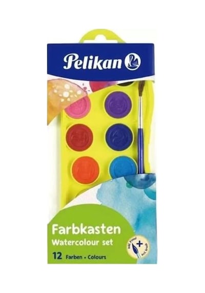 Pelikan Suluboya 12 Renk Küçük Boy