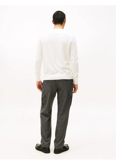 Tommy Hilfiger Pıma Org Ctn Cashmere Crew Neck Erkek Sarı Kazak - Mw0mw28046