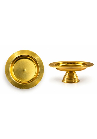 Lüks Gold Ayaklı Sunumluk 6'lı Set Lokumluk Çikolatalık Kahve Yanı İkram Sunum Tabağı 7 Cm Altın