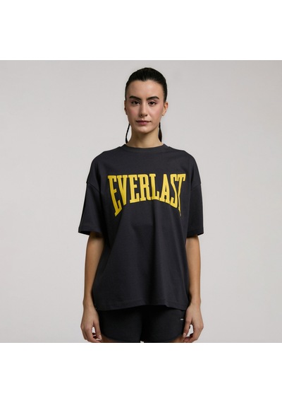 Everlast Ever Classics Oversize Kadın Gri T-shirt Tw0027 Gri