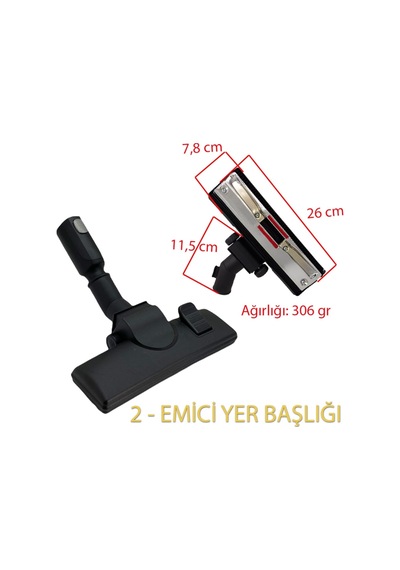 Electrolux Uyumlu Pc91-8Stmt Pure C9 Süpürge Emici Yer Başlığı