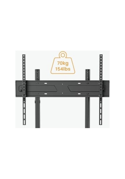 Tayfun 110'' Uyumlu Yürüyen Tekerlekli Ayaklı Led Tv Monitör Standı
