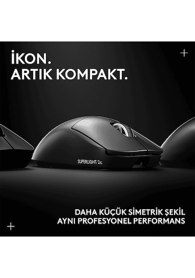 Logitech 910-007532 GPROX SUPERLIGHT 2C Kablosuz Oyuncu Mouse Siyah