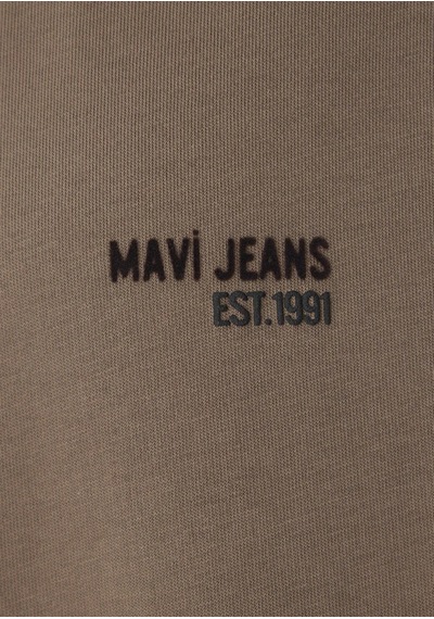 Mavi M0613676-70389 Mavi Jeans Baskılı Erkek Tişort Kahverengi