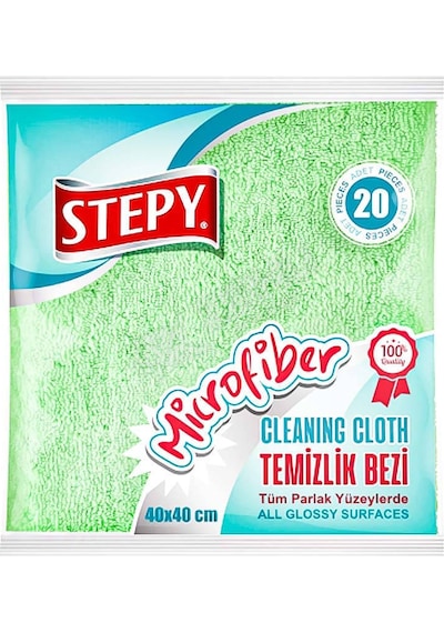 2 Adet Stepy Mikrofiber Havlu 40x40 20 Li Renkli