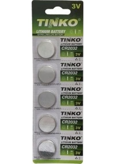 Tinko CR2032 3V Lityum Düğme Pil 5'li