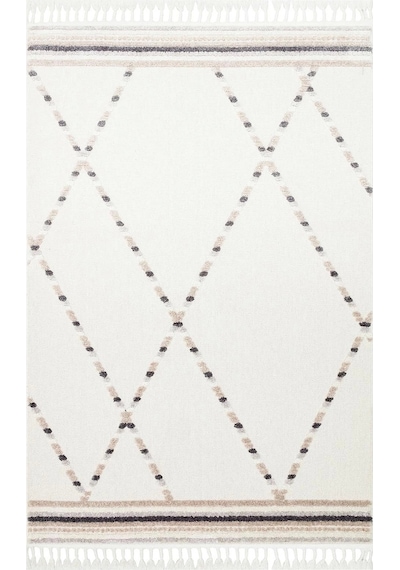Eko Halı Terazzo Trz 04 White Beige İskandinav Halı
