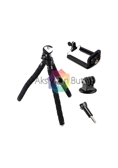Akrobat Ahtapot Tripod - Bağlantı  Adaptörü - Telefon Tutucu