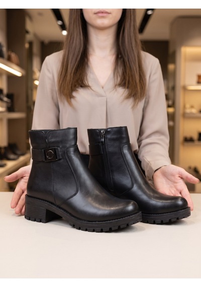 Nesilshoes Nesil Shoes Marr 822 Hakiki Deri İçi Kürklü Kadın Bot Siyah