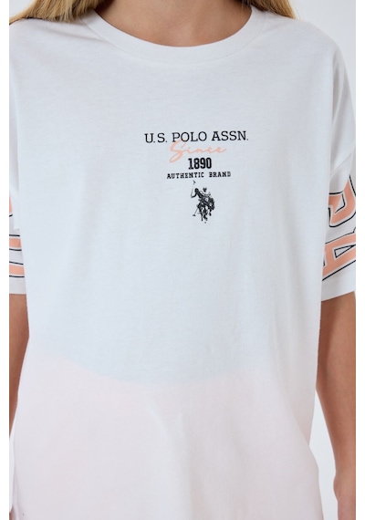 U.s. Polo Assn. Kız Çocuk Beyaz Bermuda Takım Beyaz