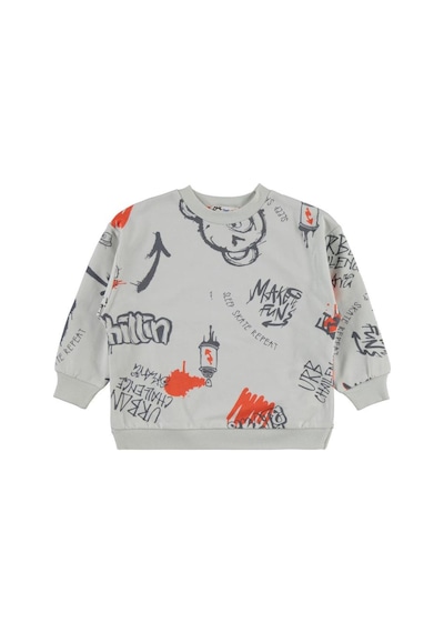 Civil Boys Urban Empirme 2-5 Yaş Sweatshirt Açık Gri