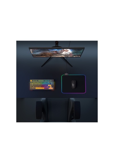 Mp-21 Pulsar M Rgb 252x328x3mm Rgb Led Mouse Pad Siyah 1923 - Karbul4629-9101 Renkli