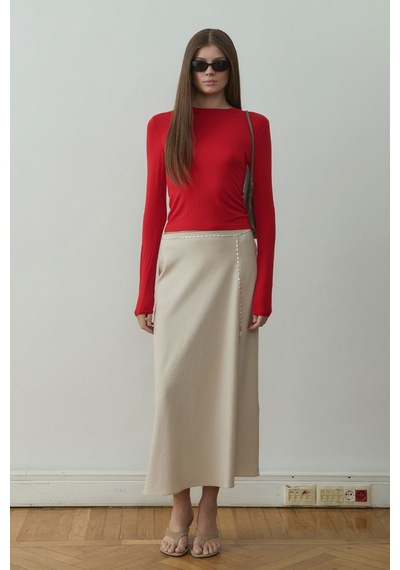 Suud Collection Kırmızı Kate Slim Tişört