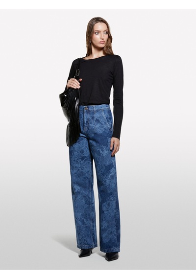 Sisley %100 Pamuk Baskılı Normal Bel Relaxed Fit Denim Pantolon Kadın Haki Yeşili Pantolon - 325a4w9klf07l Sisley %100 Pamuk Baskılı Normal Bel Relaxed Fit Denim Pantolon Kadın Haki Yeşili Pantolon - 325a4w9klf07l