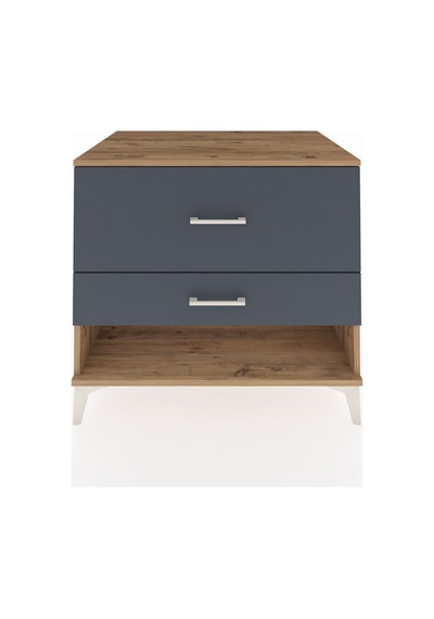 Kronos Şifonyer 2 Çekmeceli 88x59x80 Çam-antrasit Atlas Çam