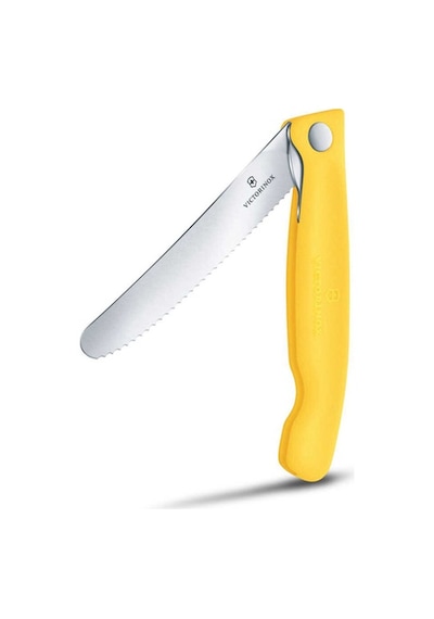 Victorinox Swiss Classic 11 cm Tırtıklı Piknik Bıçağı  Sarı