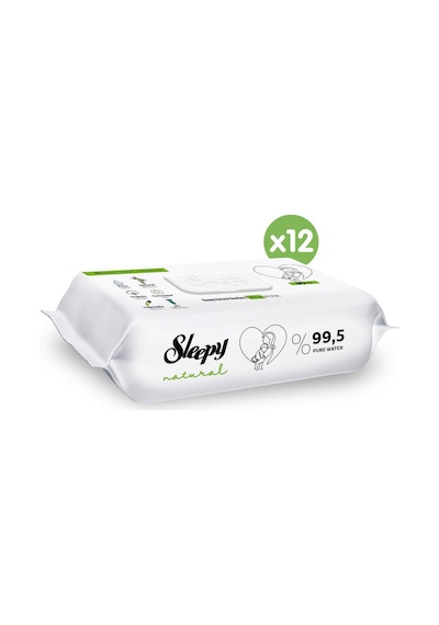 Sleepy Natural Yenidoğan Bebek Bakım Havlusu 12 x 90'lı 1080 Yaprak