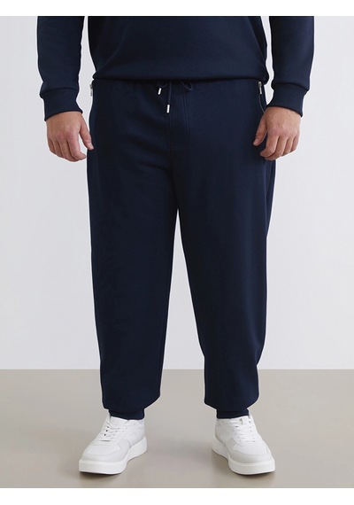 LC Waikiki Lcwaıkıkı Classic Lacivert Beli Lastikli Erkek Kalın Jogger Eşofman Altı Navy