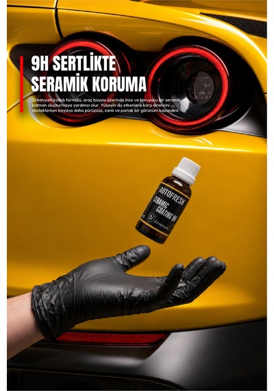 Ceramic Coat 9h Zirkonyum Katkılı Araç Seramik Kaplama Boya Koruma 30 Ml