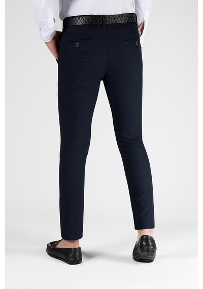 Terapi Men Koyu Lacivert Slim Fit Pamuklu İtalyan Kesim Pantolon Koyu Lacivert