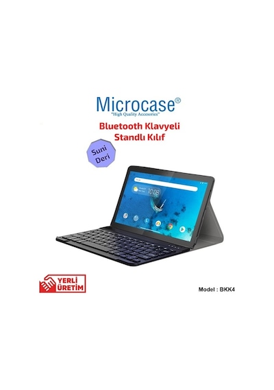 Lenovo Uyumlu Tab M10 Tb-X505L X505F 10.1 Bluetooth Klavyeli Kılıf -Bkk4
