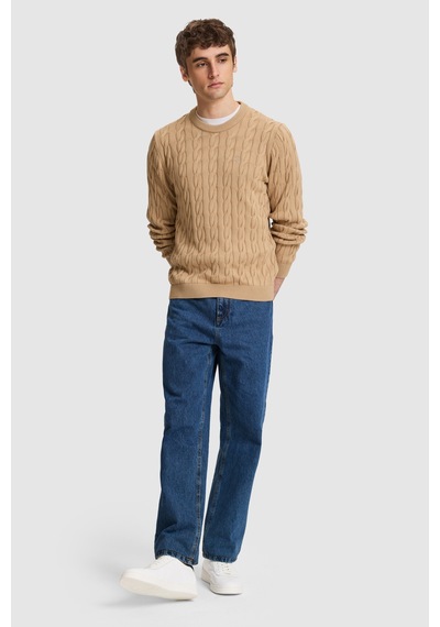 U.S. Polo Assn. Erkek Camel Bisiklet Yaka Regular Fit Örgülü Kazak 50331237-vr015 U.S. Polo Assn. Erkek Camel Bisiklet Yaka Regular Fit Örgülü Kazak 50331237-vr015