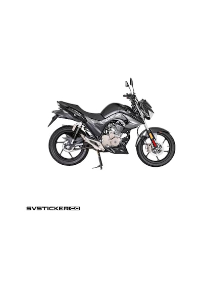 Mondial Drift L 125 Orta Şase Yıldırım Sticker Deseni Şimşek Gri
