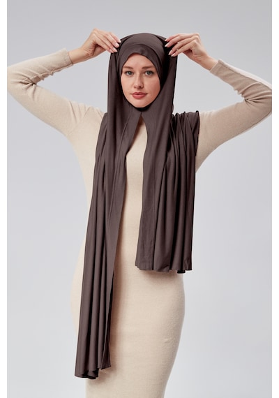 Sonbaharmoda Kadın Tesettür Penye Şal Hazır Pratik Geçmeli Kolayca Takabilir Uzun Dört Mevsim Pamuklu Şal Kahverengi Sonbaharmoda Kadın Tesettür Penye Şal Hazır Pratik Geçmeli Kolayca Takabilir Uzun Dört Mevsim Pamuklu Şal Kahverengi
