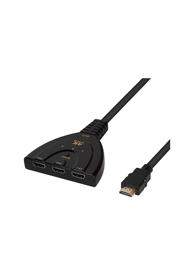 4K Hdmi Switch Çoklayıcı Çoğaltıcı 3 Port Ultra Hd