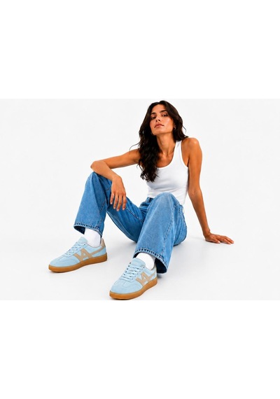 Papucumun Dünyası Unisex Süet Özel Gum Tabanlı Günlük Kullanıma Uygun Retro Sneaker Bebe Mavi Papucumun Dünyası Unisex Süet Özel Gum Tabanlı Günlük Kullanıma Uygun Retro Sneaker Bebe Mavi