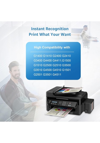 B-t Uyumlu Mürekkep Şişesi Yedek Ecotank Canon Gı-590 Gı 590 İçin Canon Pıxma G1400 G1500 G1510