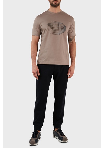 Emporio Armani  Erkek T Shirt 3R1TU1 1JSAZ 0144 TOPRAK Kahverengi
