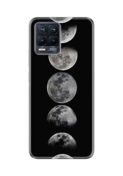 Realme 8 8 Pro Kılıf Desenli Silikon Great Moons 1354