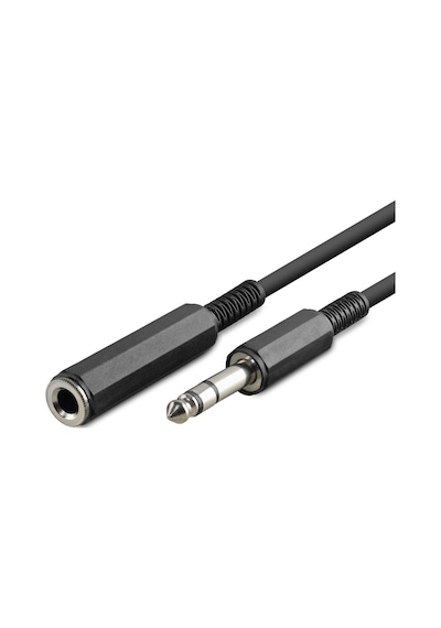 6.35mm Gitar Uzatma Kablosu 1.5 M - Siyah Hdx1050