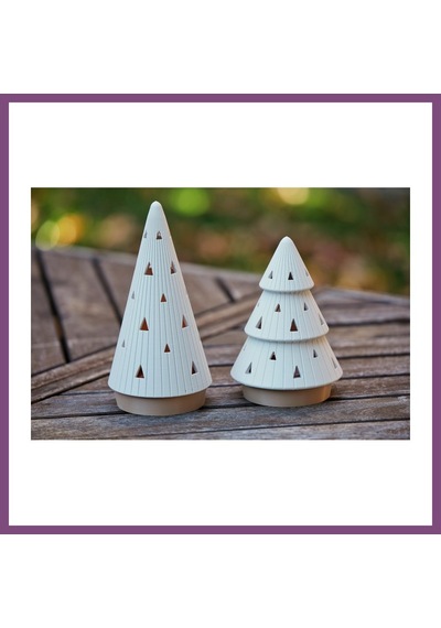 Twin Store 3d Baskı Modern Çam Ağacı Formlu Tealight Mumluk Seti Yılbaşı Dekoratif Mum Tutucu Bzstwın Çok Renkli