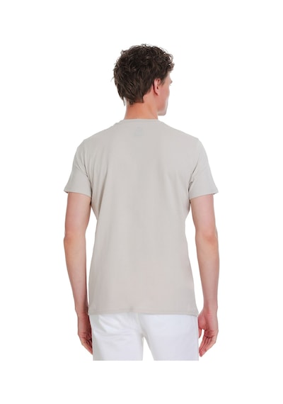 Hatemoğlu Taş Regular Fit 100% Pamuk Bisiklet Yaka Tişört 1996542 Taş-01