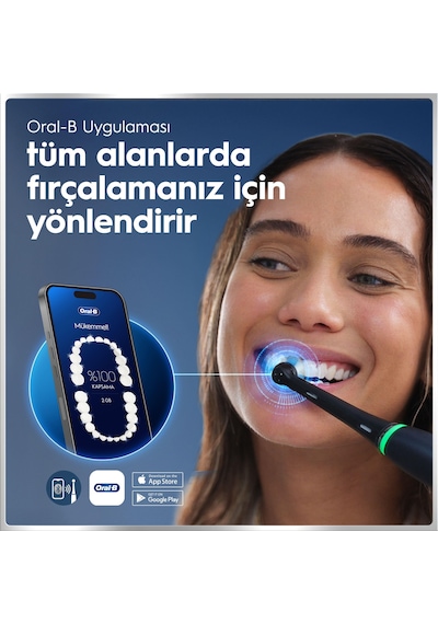 Oral-b İo6 Siyah Şarjlı/elektrikli Diş Fırçası, 2 Fırça Başlığı, Uzun Ömürlü Pil, Premium Seyahat Kabı 95852477