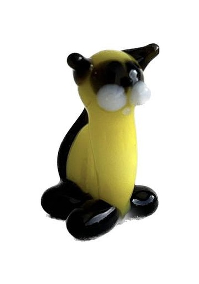 El Yapımı Mini Murano Cam Kedi Biblo A142-02