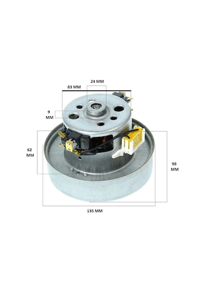 Dyson İle Uyumlu Dc 15 19 20 29 32 33 37 46 52 05 08 11 14 Elektrikli Süpürge Motoru 1400 W