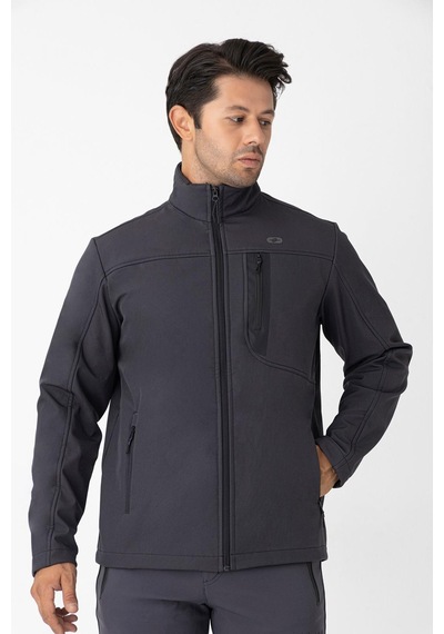 Crozwise Erkek Softshell Spor Mont Antrasit
