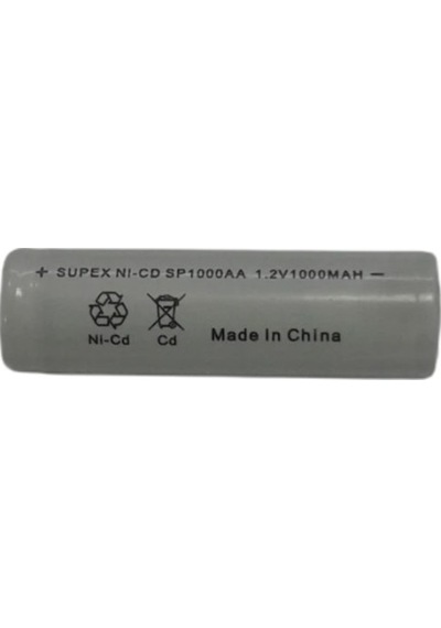 Supex SP1000AA 1000 mAh 1.2 V Başsız Ni-CD Şarj Edilebilir Pil