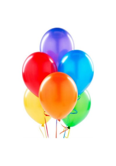 Renkli Balon - 25 Adet Çok Renkli