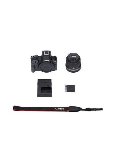 Canon EOS R50 + RF-S 18-45mm F4.5-6.3 IS STM Lensli Kit (Distribütör li) Siyah