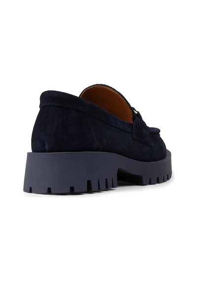 Deery Kadın Hakiki Süet Lacivert Tokalı Loafer - 02037zlcvc01 Lacivert